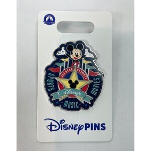 Walt Disney World Resort All Stars Sports Movies Music Pin Micky Mouse 2026